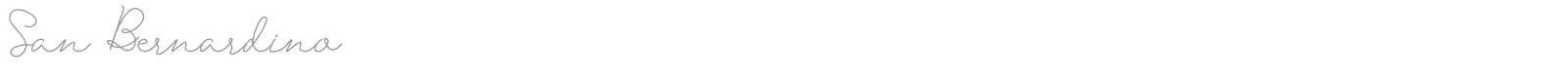 San Bernardino font preview